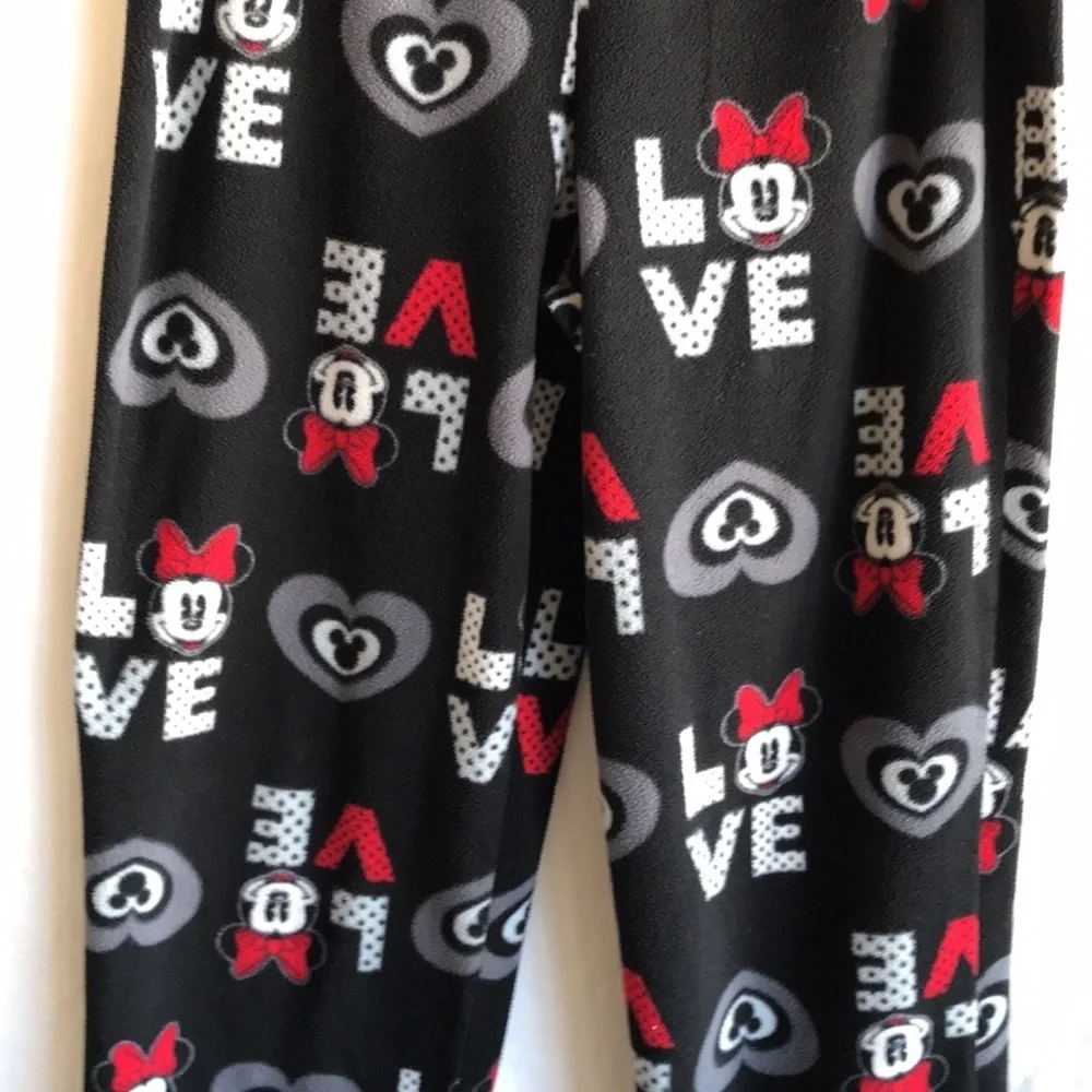 Disney Minnie and Mickey Mouse “Love” sleep / lounge pants, size L - Picture 3 of 11